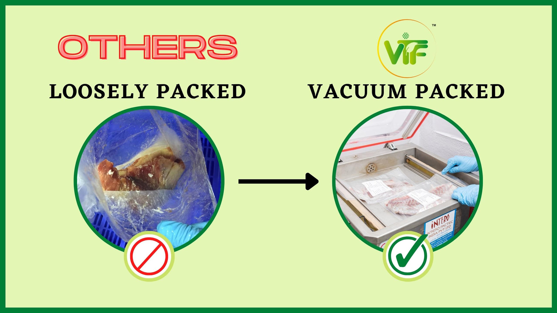 How does Vacuum Packing retain the freshness of Fish products?