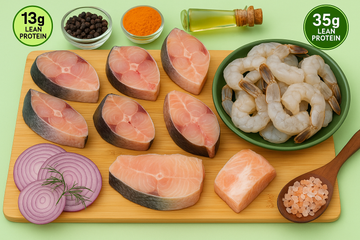 Combo - Prawns (S-Size) & Basa Curry